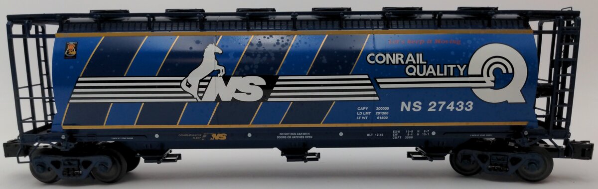 Lionel 6-27433 O Gauge Conrail Heritage Cylindrical Hopper #27433 EX/Box