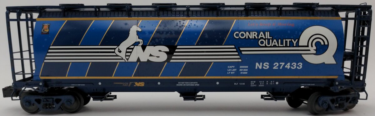 Lionel 6-27433 O Gauge Conrail Heritage Cylindrical Hopper #27433 EX/Box