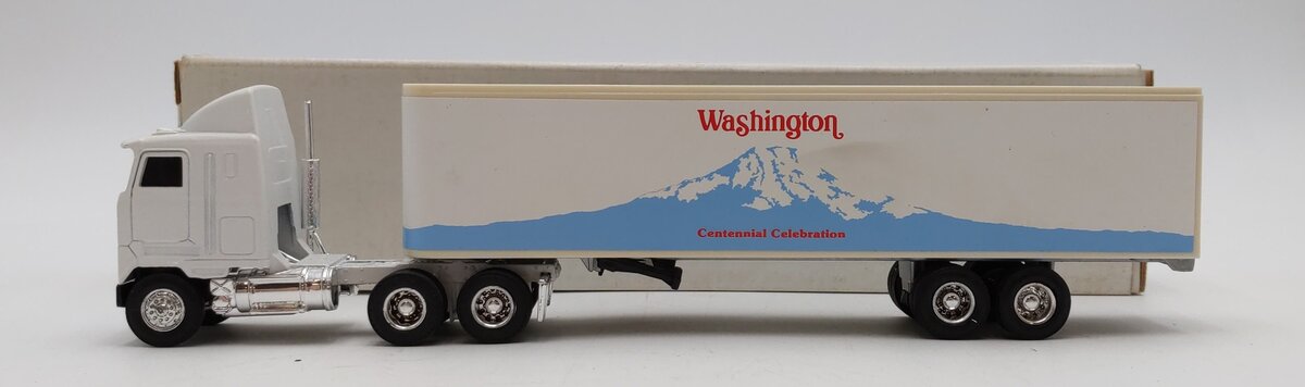 ERTL 1:64 Scale Mack Semi Truck w/Van Trailer - Washington Centennial 1889 EX/Box