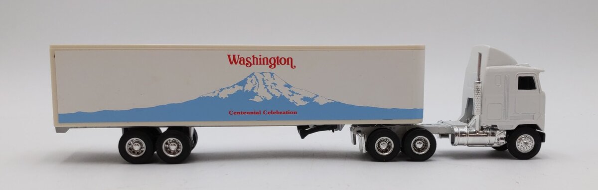 ERTL 1:64 Scale Mack Semi Truck w/Van Trailer - Washington Centennial 1889 EX/Box