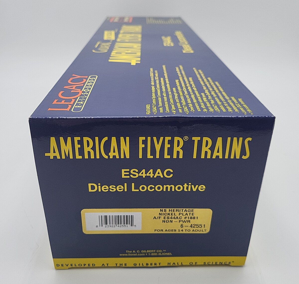 American Flyer 6-42551 S NKP NS Heritage Non-Powered ES44AC Diesel Loco #1881
