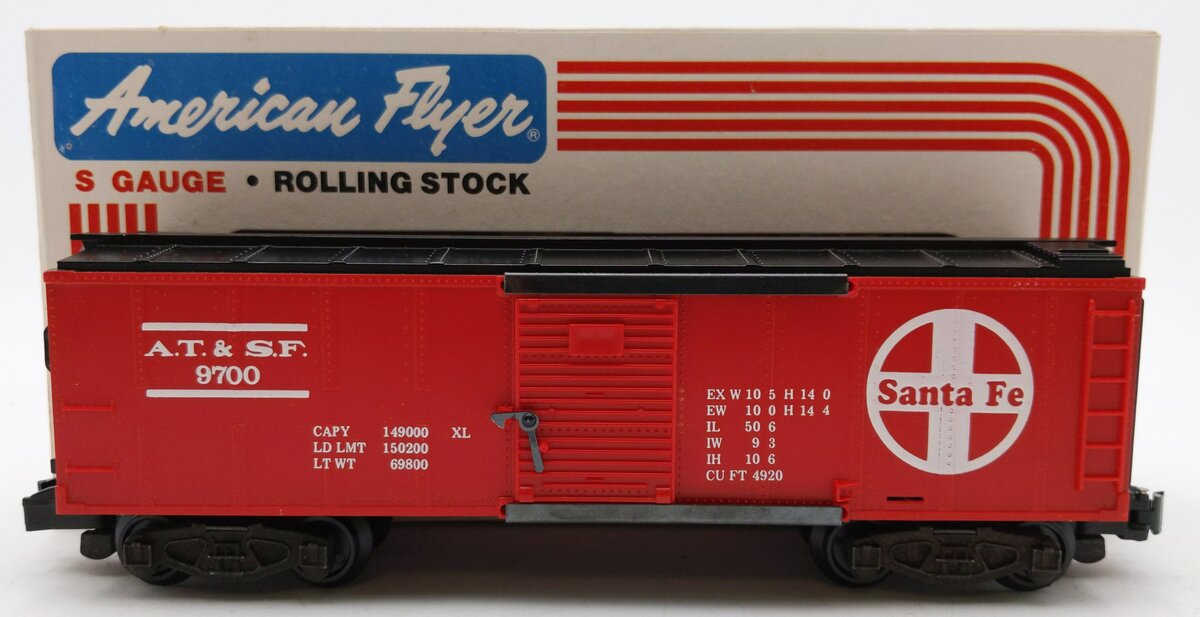 American Flyer 4-9700 S Gauge Santa Fe Box Car #9700 EX/Box