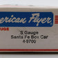 American Flyer 4-9700 S Gauge Santa Fe Box Car #9700 EX/Box