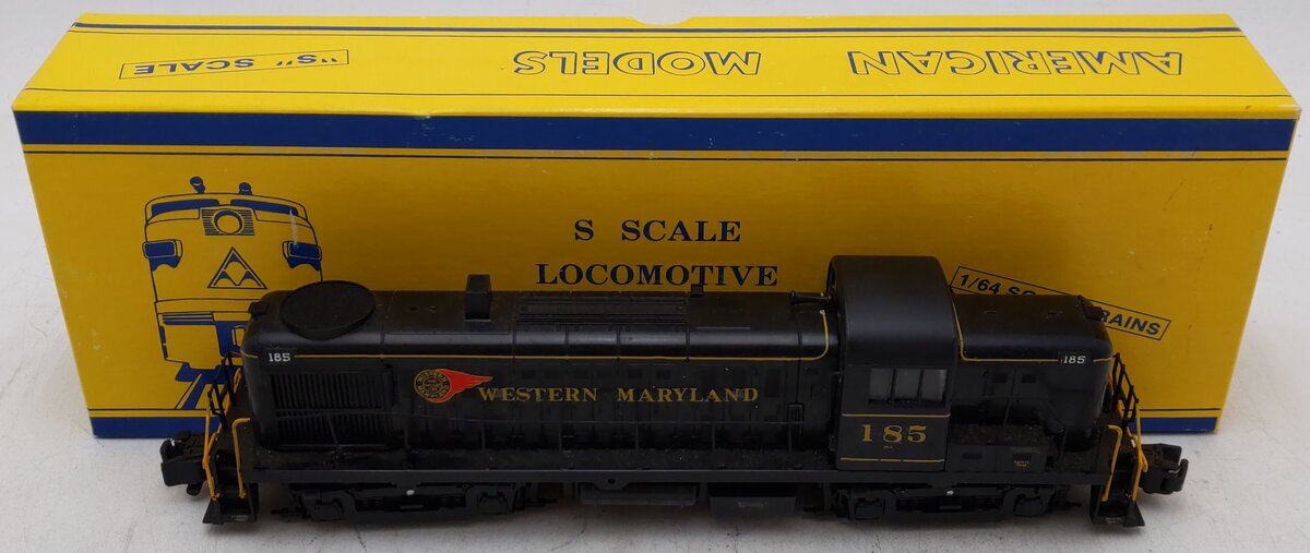 American Models S Gauge Custom Western Maryland Diesel Locomotive #185