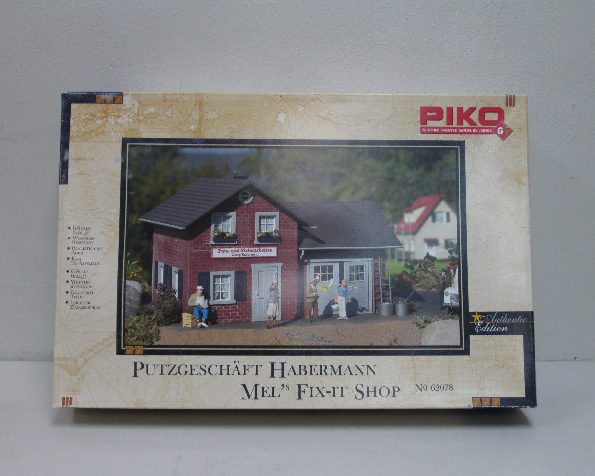 Piko 62078 G Mel's Fix-It Shop Building Kit EX/Box