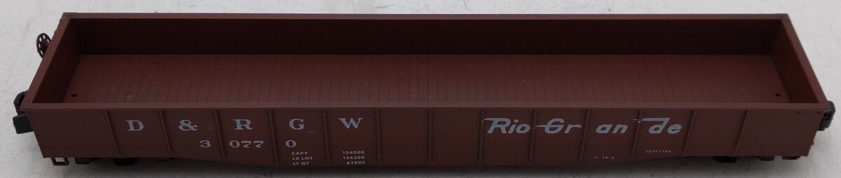 American Models 4425 S D&RGW 52' Gondola #30770 (Hi-Rail) EX/Box
