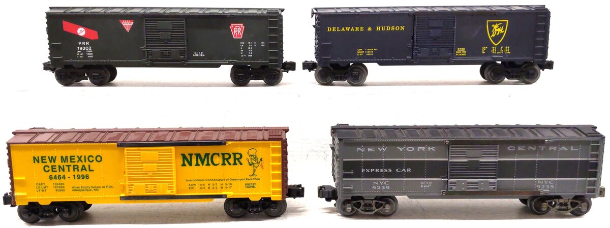 Lionel & K-Line O Gauge Assorted Freight Cars: 19202, 9700, 6464, 9239 [4] EX