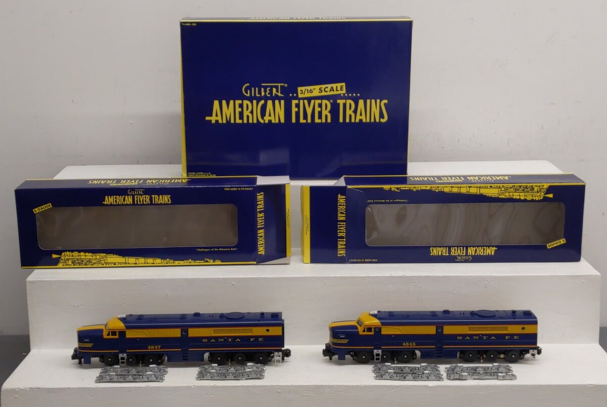American Flyer 6-48147 S Scale Santa Fe PA A-A Diesel Locomotive Set EX/Box