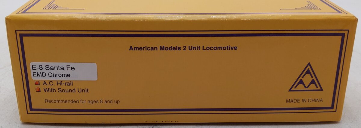American Models E8 S Scale Santa Fe EMD E8 AA Diesel Locomotives With Sound EX/Box