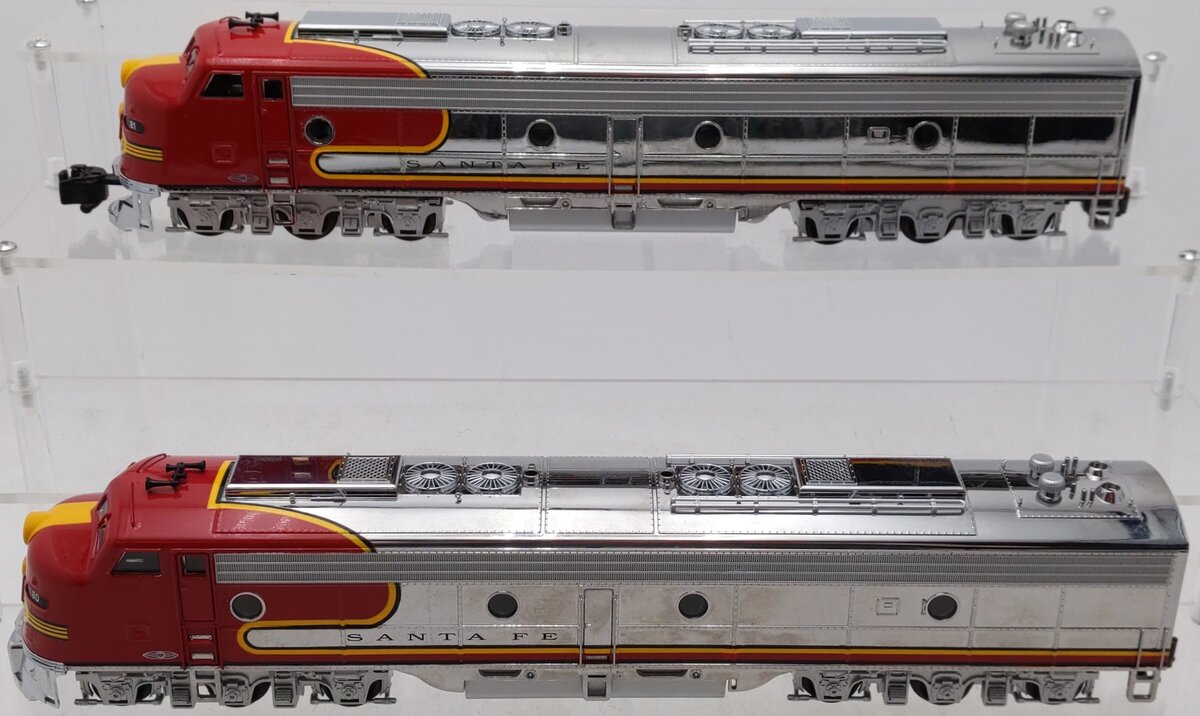 American Models E8 S Scale Santa Fe EMD E8 AA Diesel Locomotives With Sound EX/Box