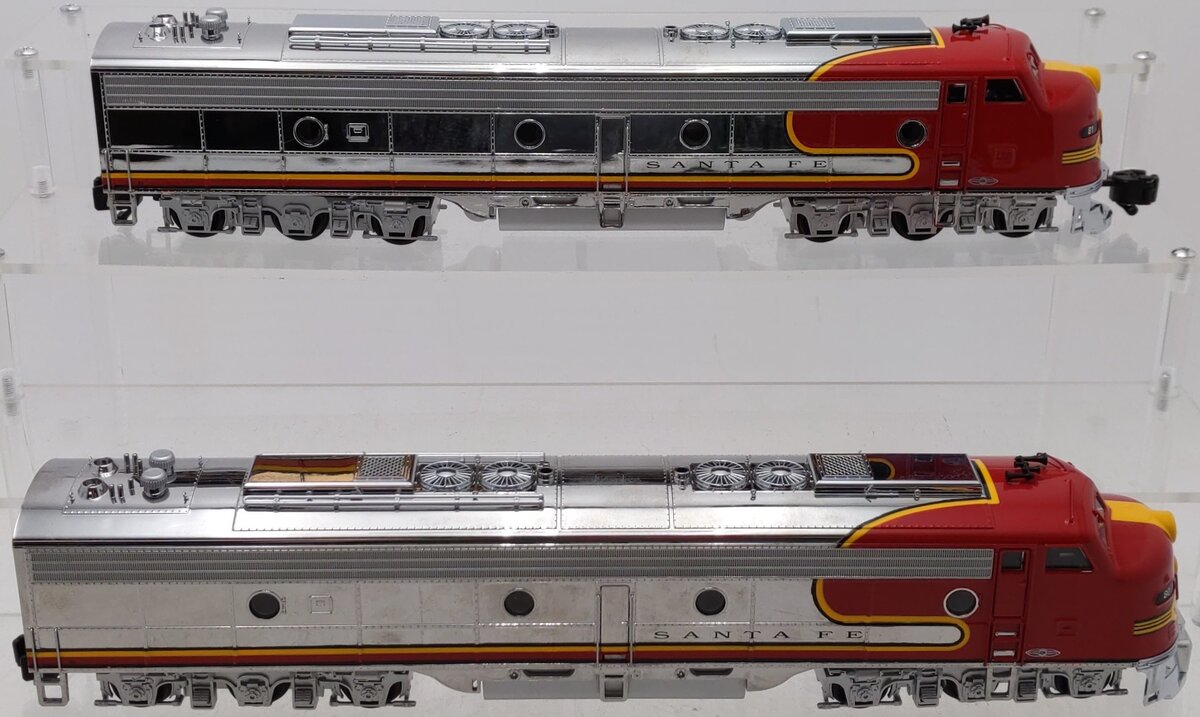 American Models E8 S Scale Santa Fe EMD E8 AA Diesel Locomotives With Sound EX/Box