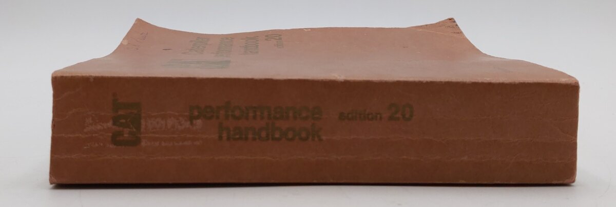 Caterpillar Performance Handbook Edition 20 By Caterpillar VG