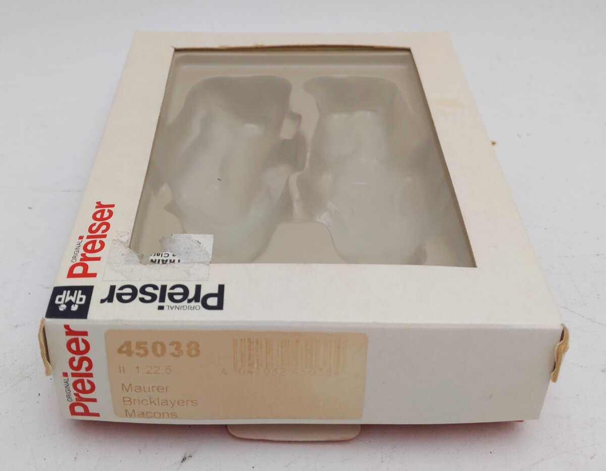 Preiser 45038 Bricklayer Figures LN/Box