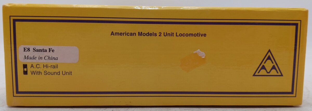 American Models E8 S Scale Santa Fe EMD E8 AA Diesel Locomotives With Sound EX/Box