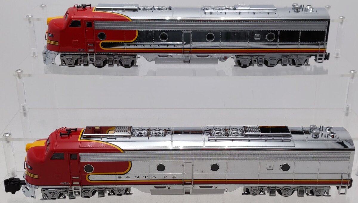 American Models E8 S Scale Santa Fe EMD E8 AA Diesel Locomotives With Sound EX/Box