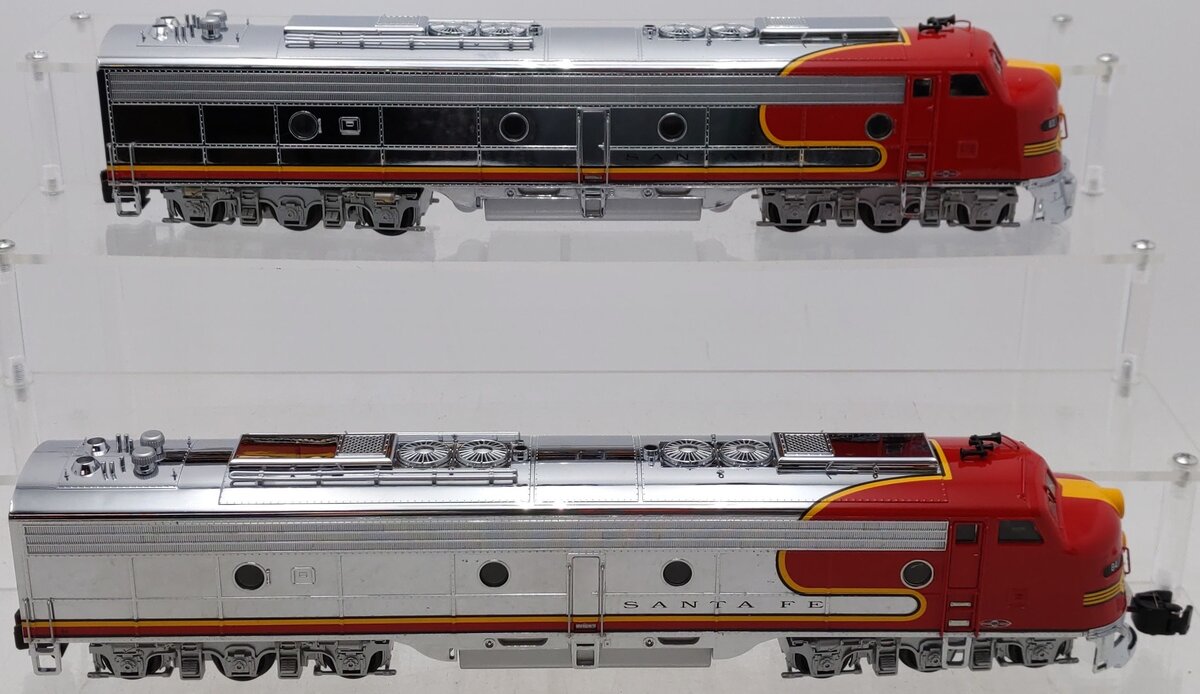 American Models E8 S Scale Santa Fe EMD E8 AA Diesel Locomotives With Sound EX/Box