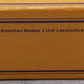American Models S Scale MKT Texas Special EMD E8 AA Diesel Locomotives EX/Box