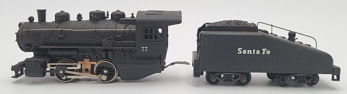 Lima HO Scale Santa Fe Steam Locomotive & Tender #77 VG