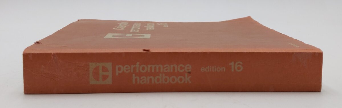 Caterpillar Performance Handbook Edition 16 By Caterpillar VG