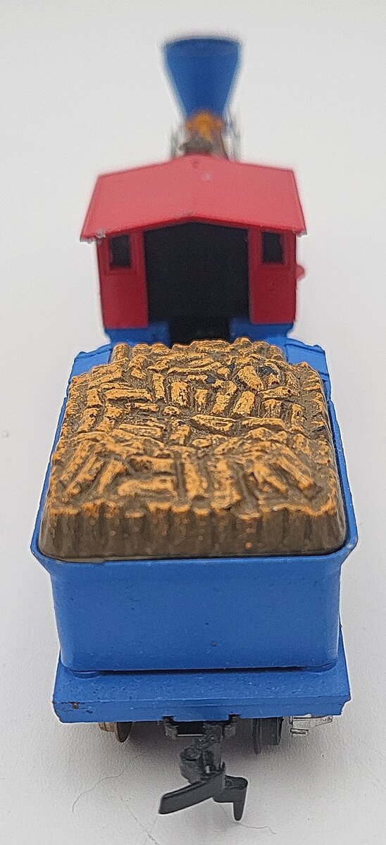 Tyco HO Scale V. & T.R.R. The General Steam locomotive & Tender w/ Wood Load VG
