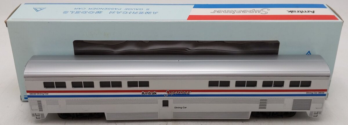 American Models S Amtrak Superliner Phase III Diner Passenger Car EX/Box