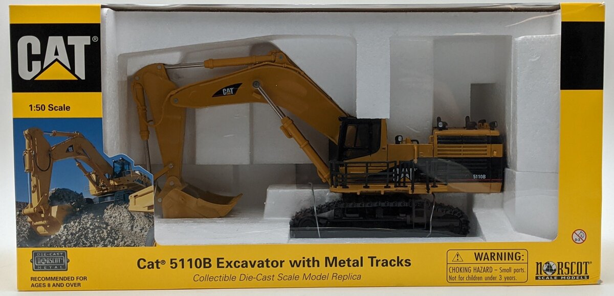 Norscot 55098 1:50 Scale CAT 5110B Hydraulic Excavator With Metal Tracks NIB