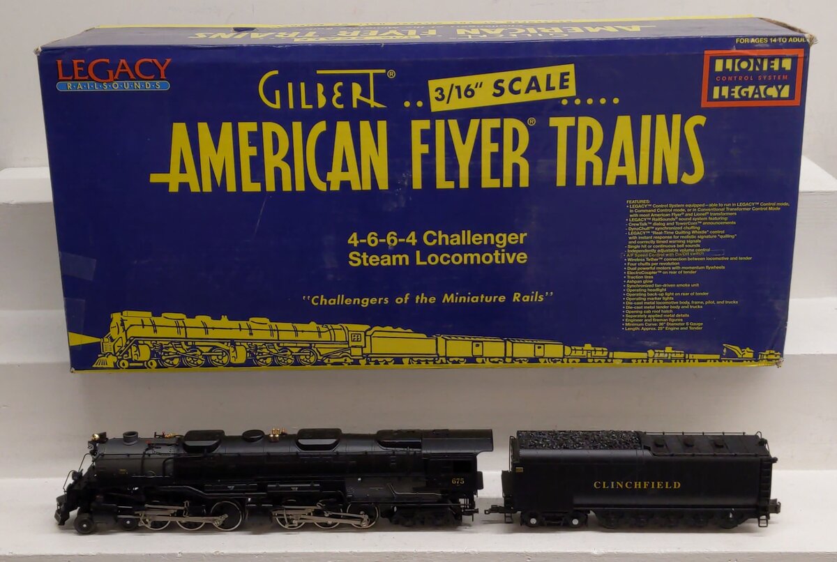 American Flyer 6-48089 S Scale Clinchfield 4-6-6-4 Challenger EX/Box