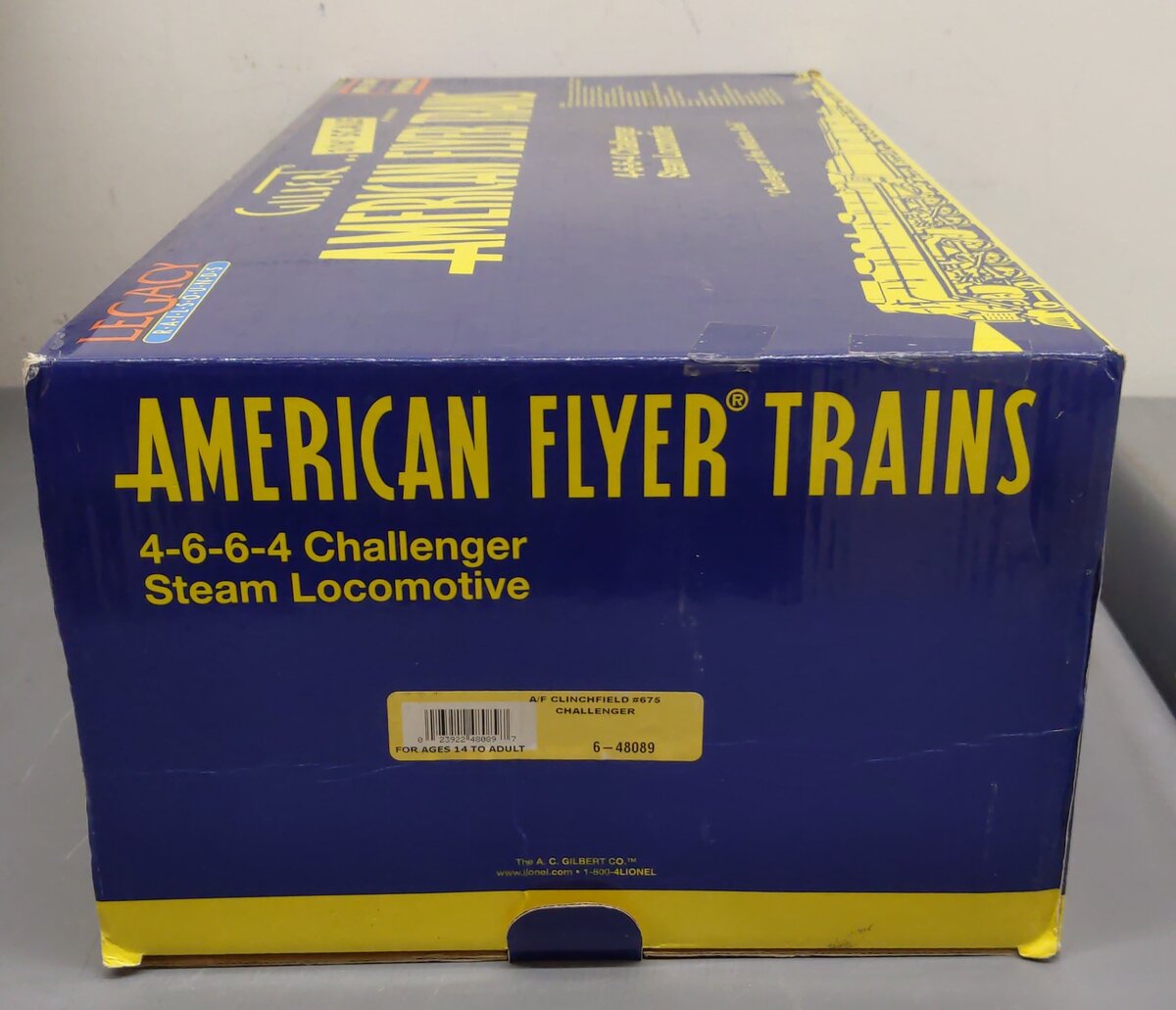 American Flyer 6-48089 S Scale Clinchfield 4-6-6-4 Challenger EX/Box