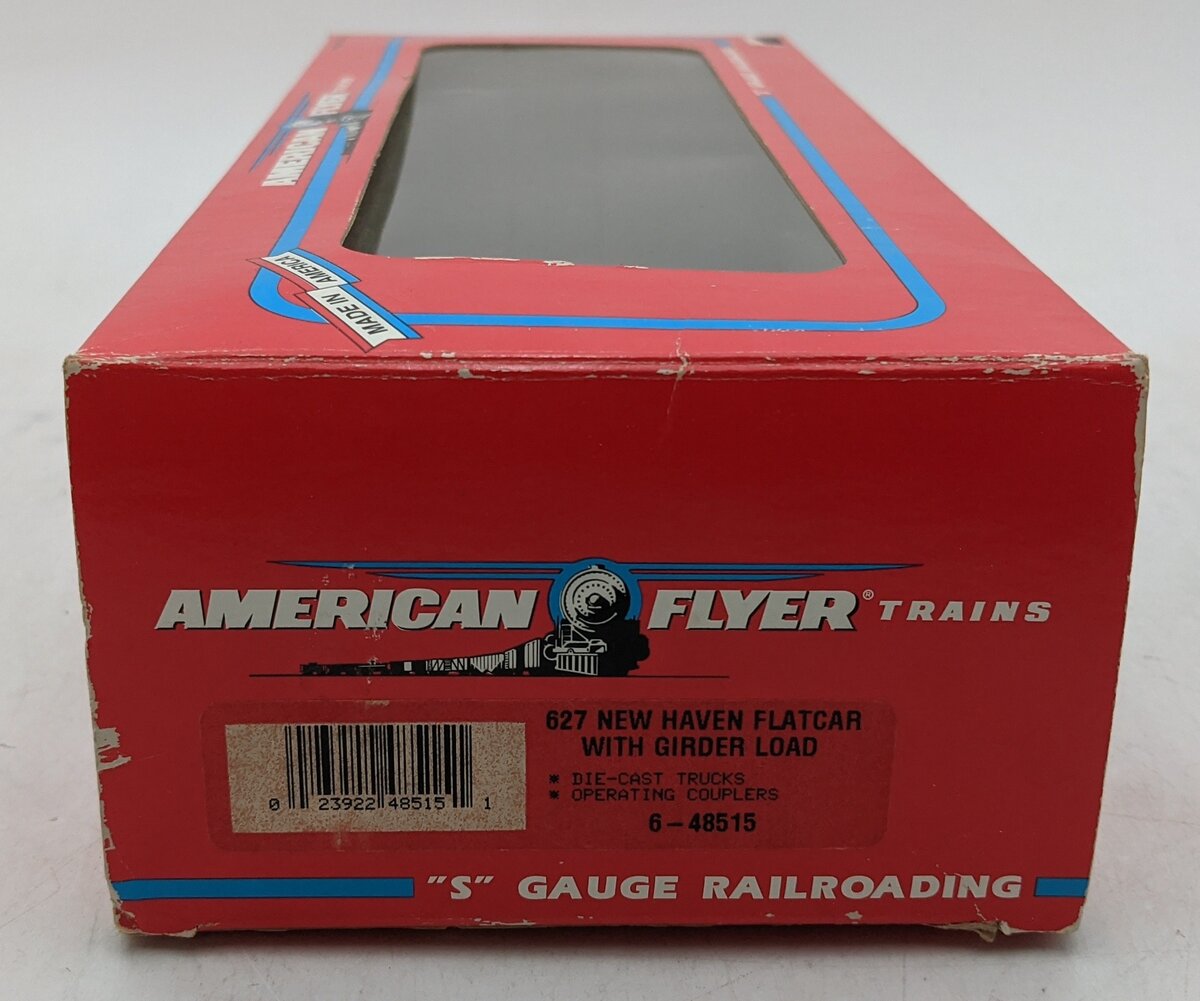 American Flyer 6-48515 S Gauge New Haven Flatcar with Girder Load #48515 EX/Box
