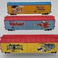Tyco HO Scale DC Comic Assorted Boxcars: Wonder Woman, Batman, Shazam! [3] EX