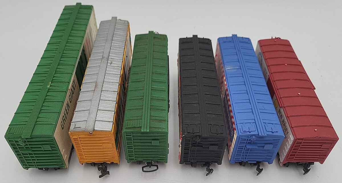 Tyco, Lima, & Other HO Assorted Box Cars: 4554, 5342, 50822, 1020, 6454 [6] VG
