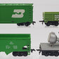 Tyco HO Scale Burlington Northern Assorted Freight Cars [4] VG