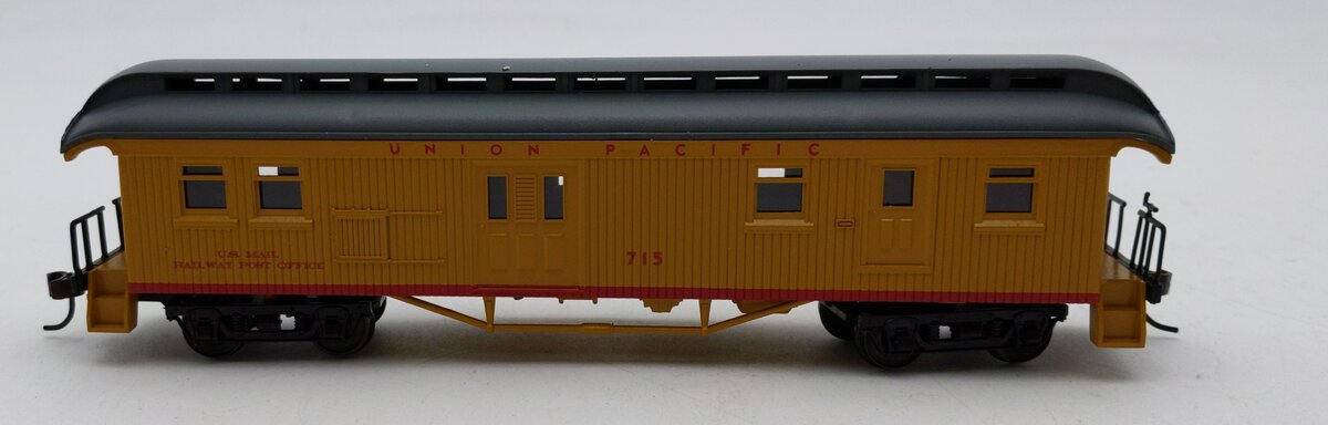 Con-Cor 325 HO Union Pacific Wood Open-Platform Baggage/Railway Post Office #715 LN/Box