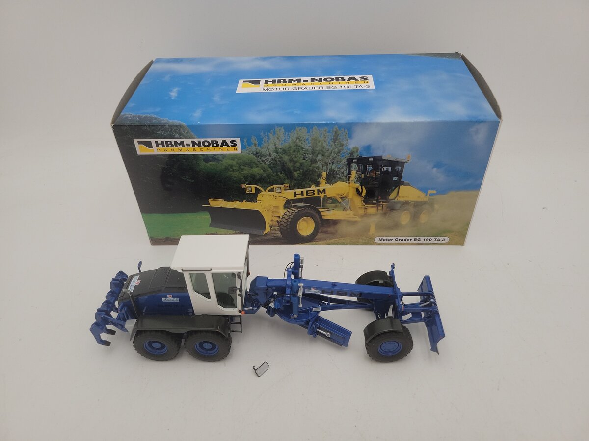 NZG 638-02 1:50 Scale Nobas HBM-BG190TA Motor Grader - Schnorpfeil EX/Box