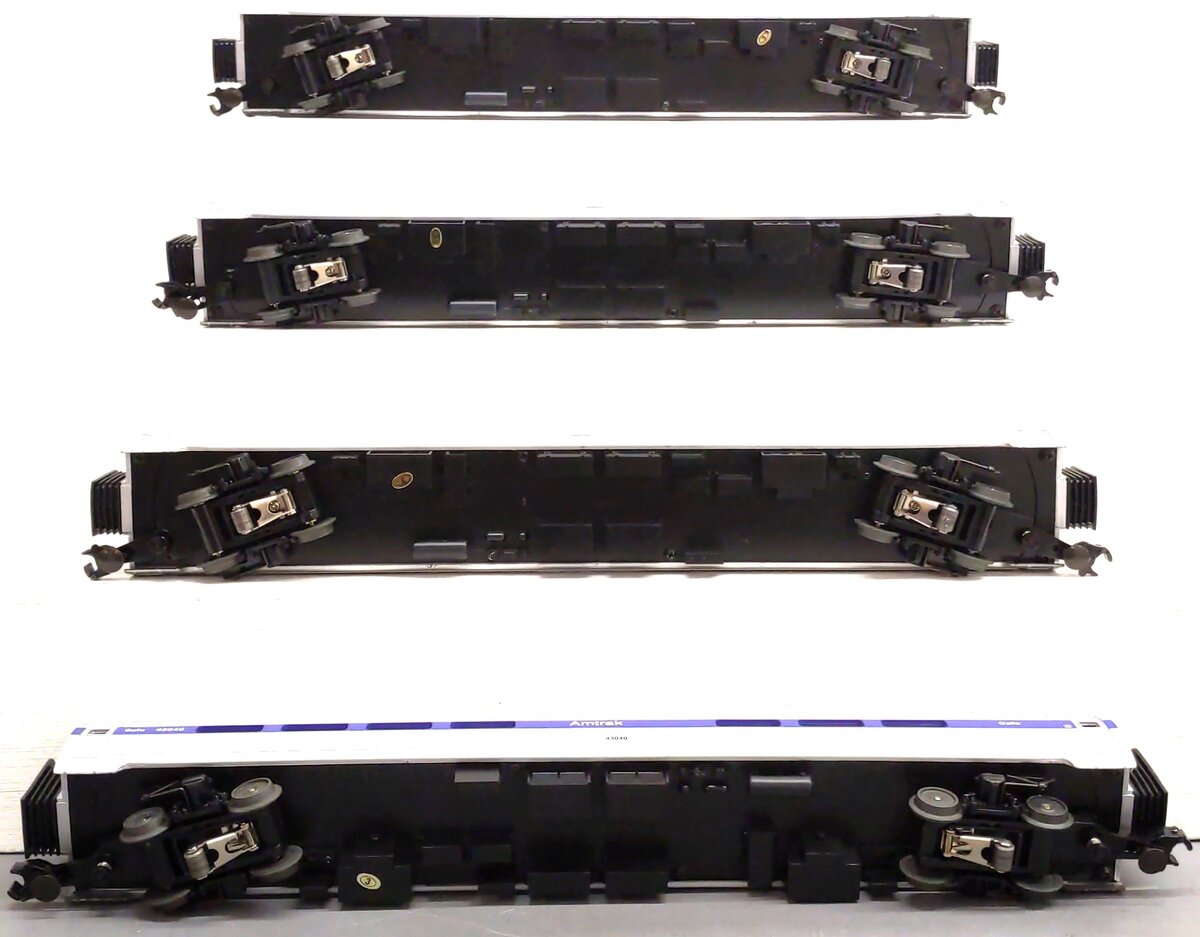 MTH 20-65080 O Amtrak Premier Amfleet Passenger Car Set (Set of 4) EX