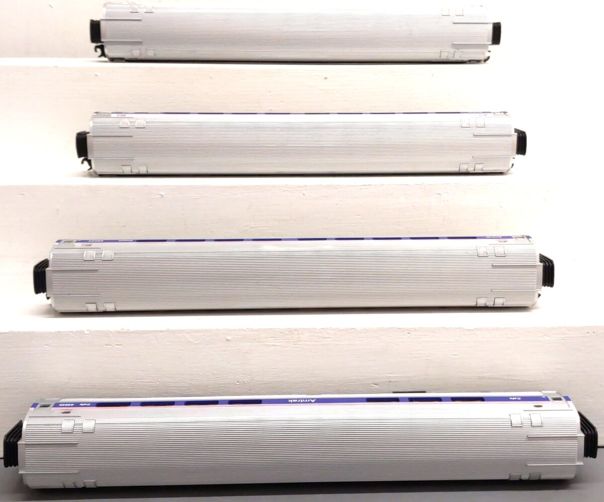 MTH 20-65080 O Amtrak Premier Amfleet Passenger Car Set (Set of 4) EX
