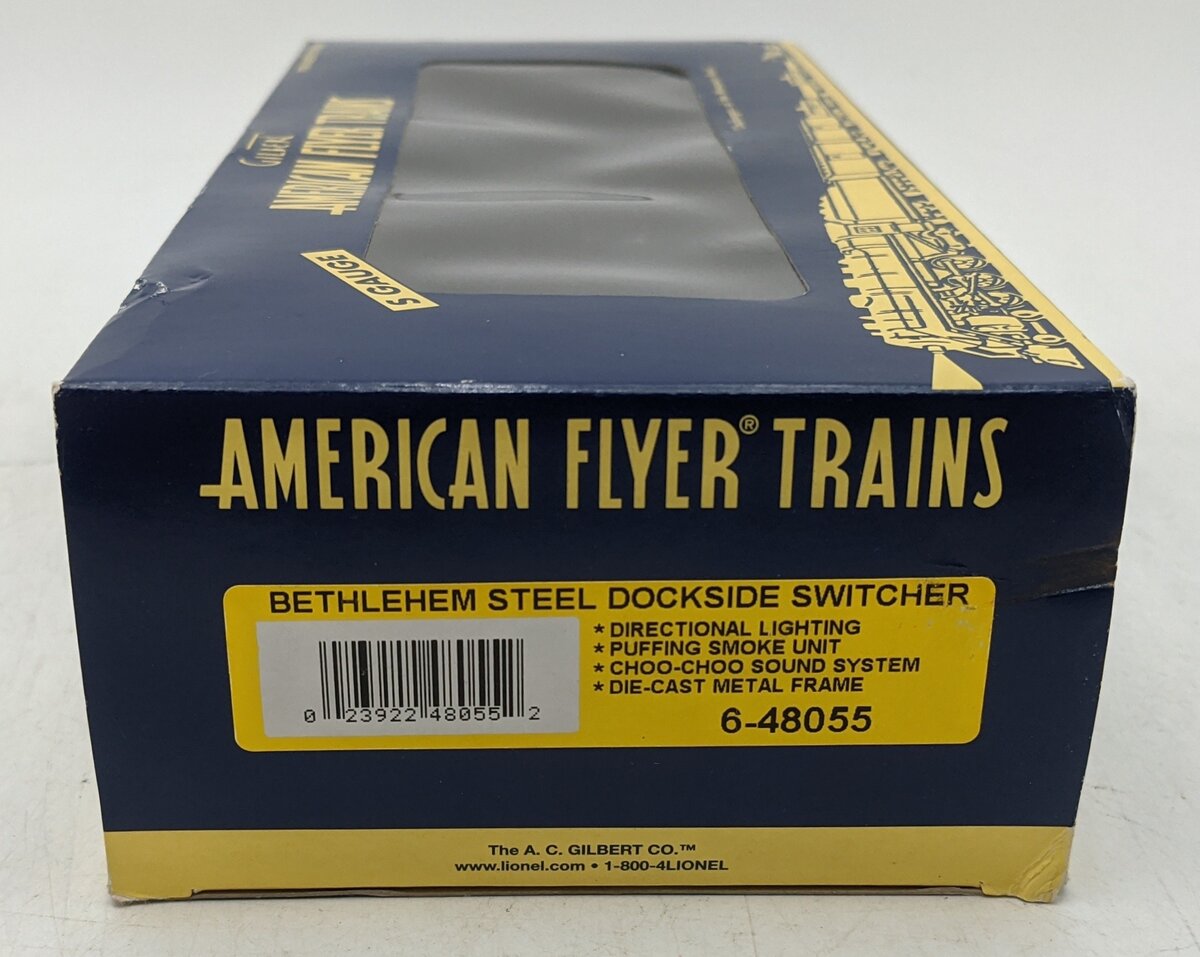 American Flyer 6-48055 S Scale Bethlehem Steel 0-6-0 Dockside Switcher EX/Box