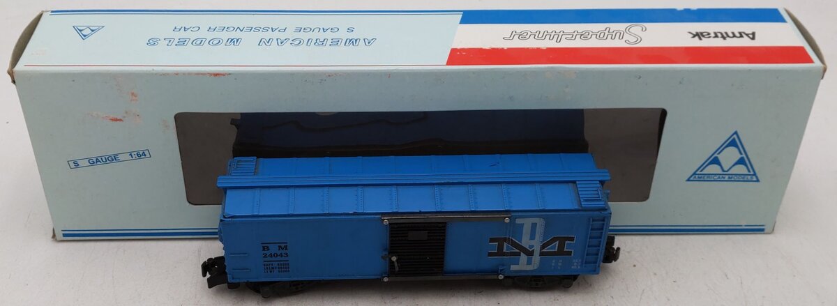 American Flyer 24043 Vintage S Gauge Boston & Maine Boxcar #24043 VG
