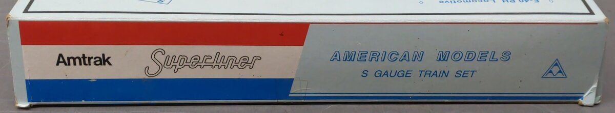 American Models Amtrak Superliner Phase 4 FP-40 S Gauge Diesel Train Set EX/Box