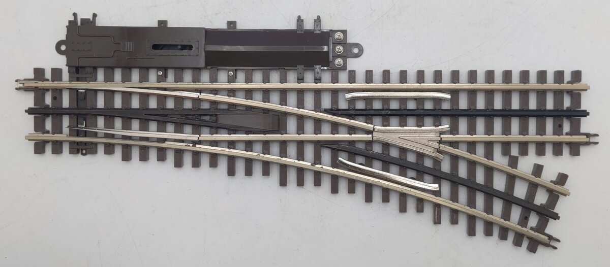 Atlas 6073 O Gauge Nickel Silver O-72 Right Hand Remote Switch Turnout EX/Box