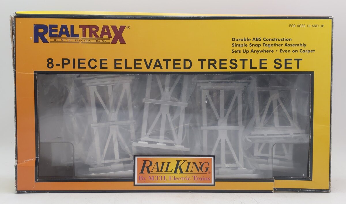 MTH 40-1157 O Lionel FasTrack Elevated Subway Trestle Set (Set of 8) LN/Box