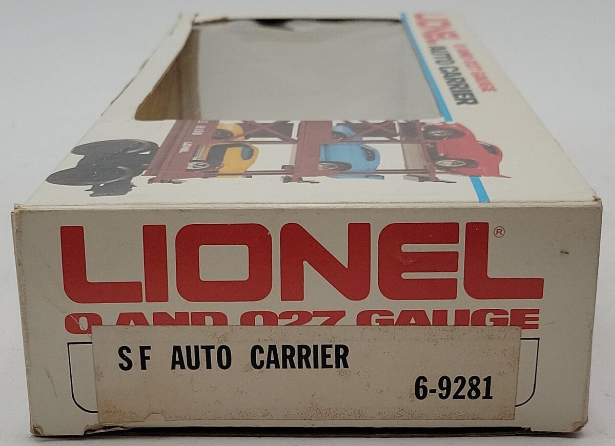 Lionel 6-9281 0 Sante Fe Auto Carrier w/Load  #9281 LN/Box