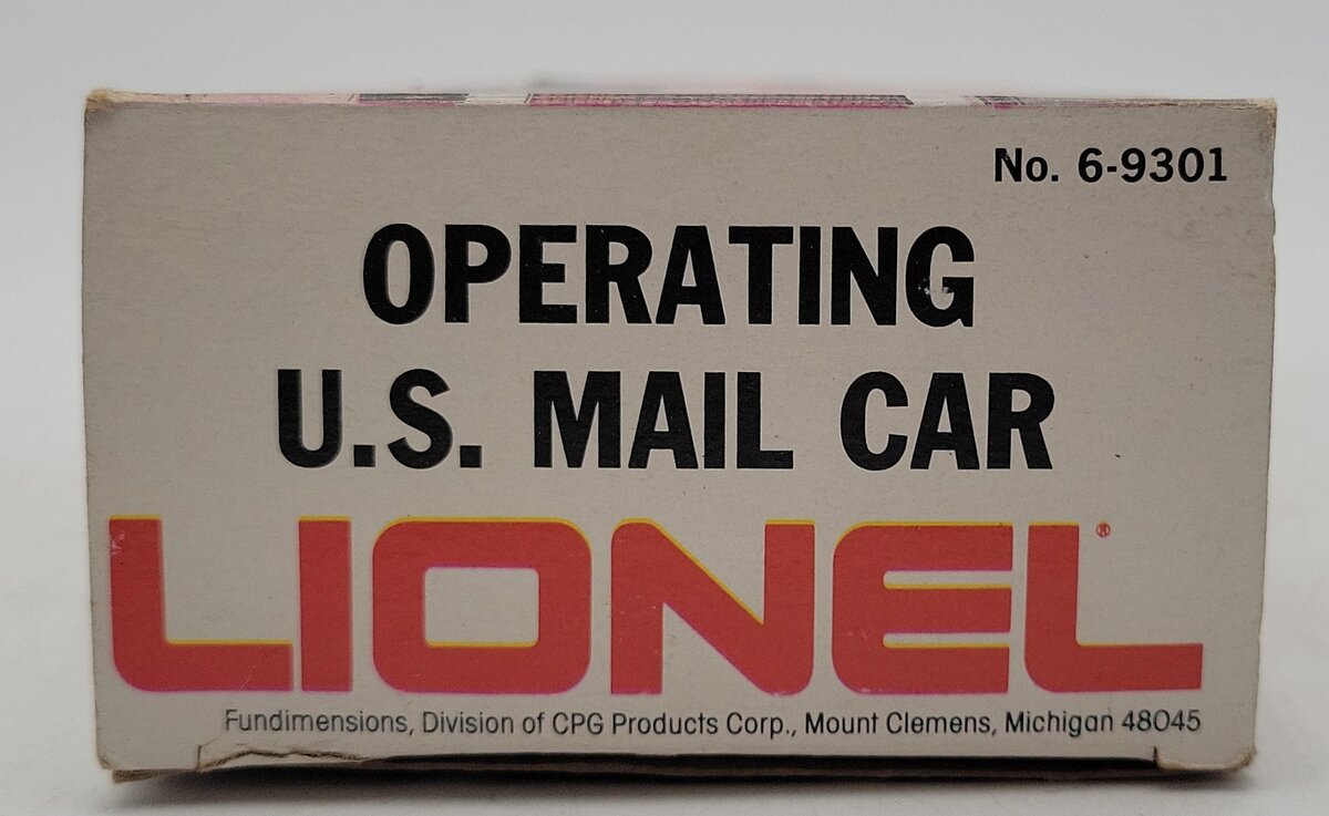 Lionel 6-9301 O Gauge US Mail Operating Boxcar #9301 EX/Box