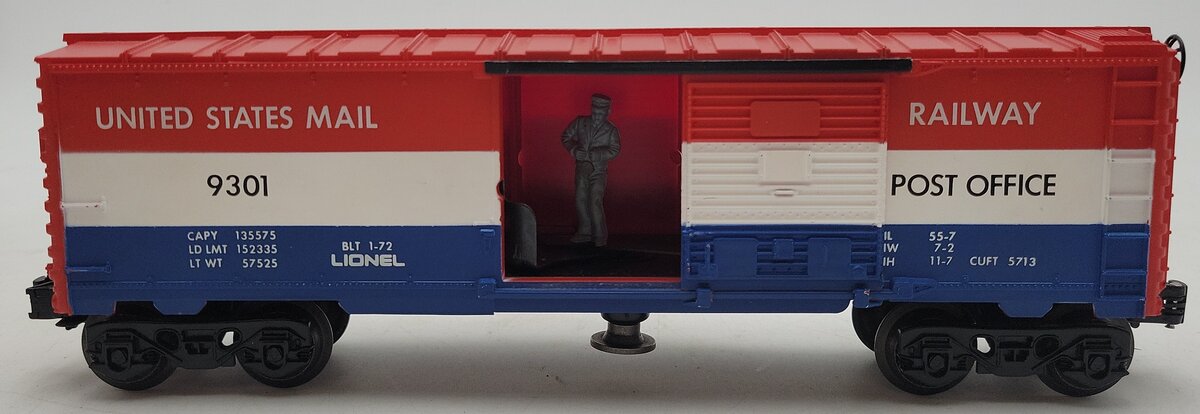 Lionel 6-9301 O Gauge US Mail Operating Boxcar #9301 EX/Box