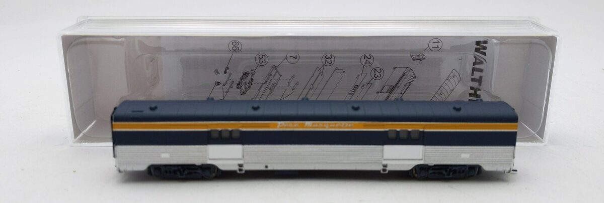 Walthers 932-55105 Pere Marquette 72' Pullman-Standard Fluted Side Baggage RTR LN/Box