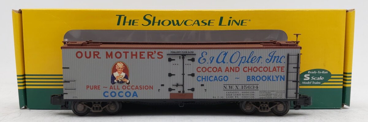 S-Helper 01513 S Gauge NXW Mother's Coca Refrigerated Boxcar #15634 LN/Box