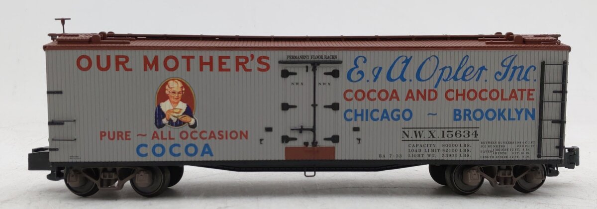 S-Helper 01513 S Gauge NXW Mother's Coca Refrigerated Boxcar #15634 LN/Box