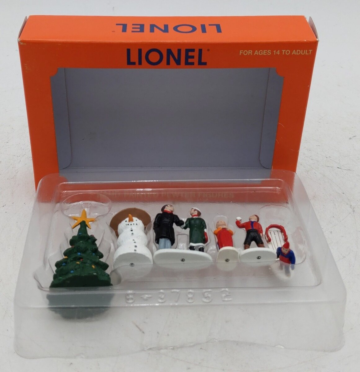Lionel 6-37852 O Christmas People with Snowman and Christmas Tree (Set of 6) EX/Box