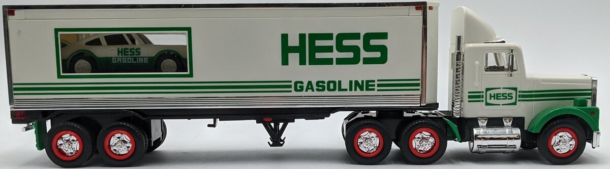 Hess 1992 Diecast 18 Wheeler and Racer w/Friction Motor