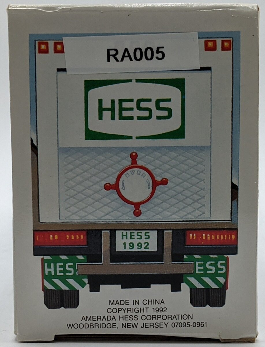 Hess 1992 Diecast 18 Wheeler and Racer w/Friction Motor
